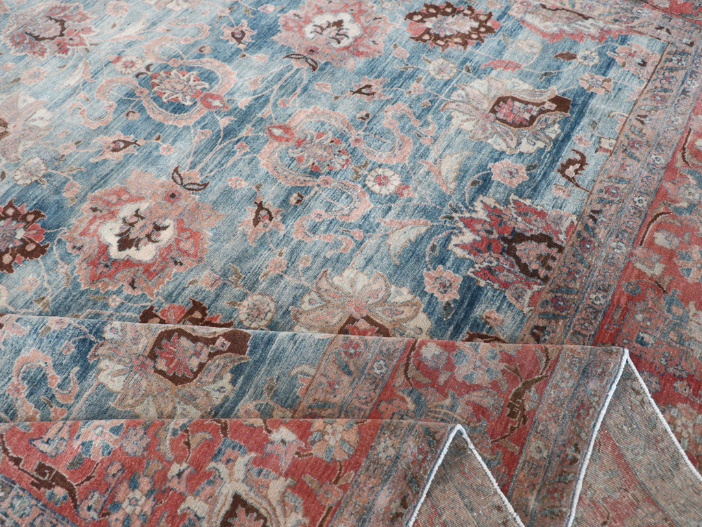 Antique Persian Tabriz Room Size Carpet, No.31130 - Gsblank