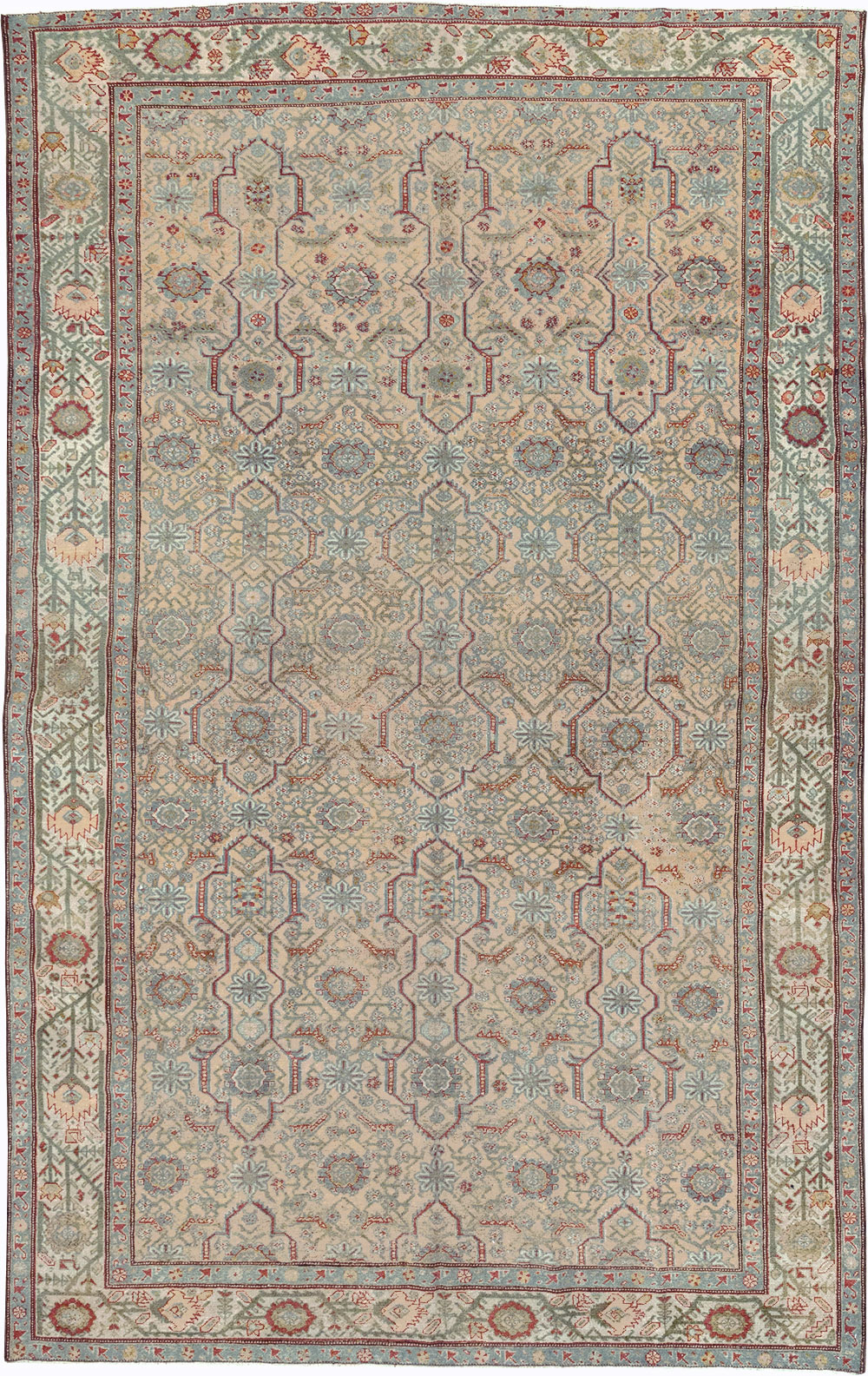 Antique Persian Malayer Accent Carpet, No.31131 - Gsblank