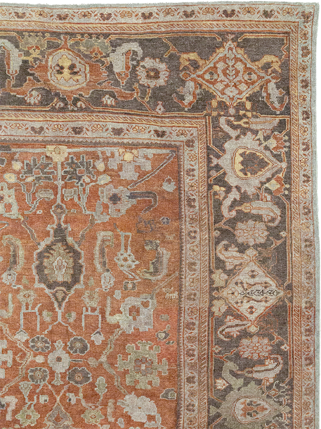 Antique Persian Mahal Large Carpet, No.31132 - Gsblank