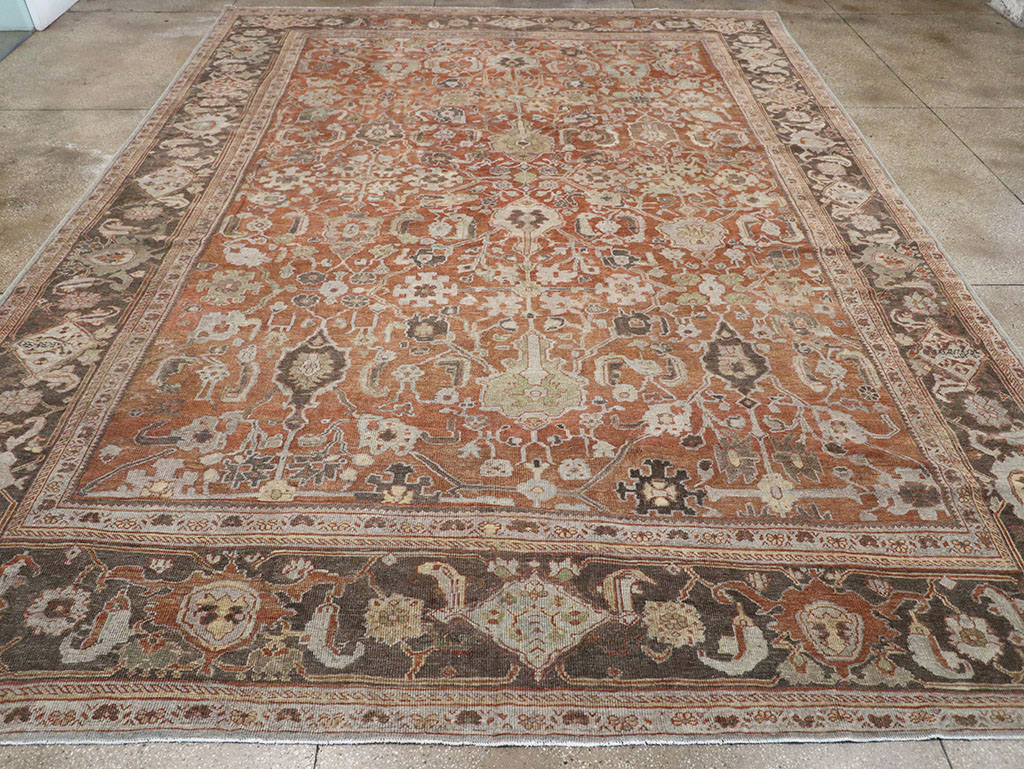 Antique Persian Mahal Large Carpet, No.31132 - Gsblank