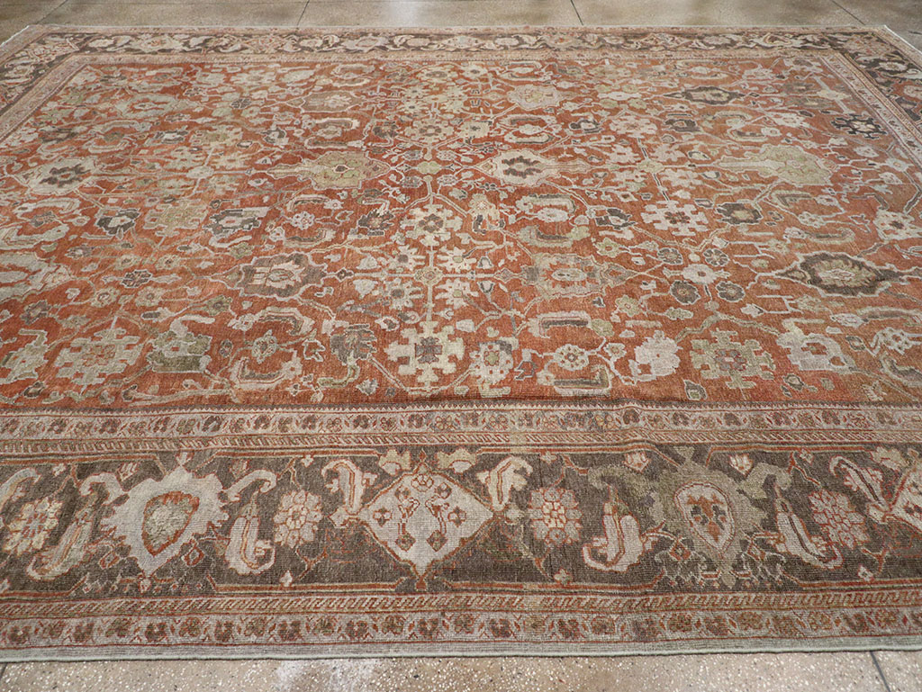Antique Persian Mahal Large Carpet, No.31132 - Gsblank
