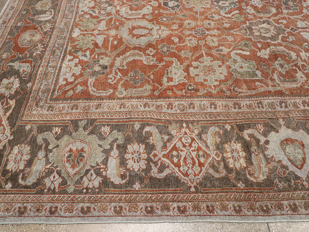 Antique Persian Mahal Large Carpet, No.31132 - Gsblank