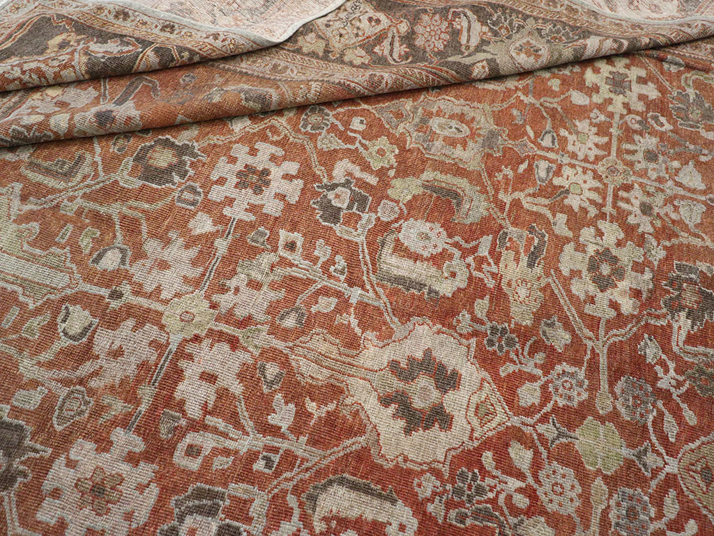 Antique Persian Mahal Large Carpet, No.31132 - Gsblank