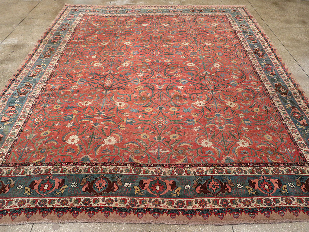 Antique Persian Bidjar Large Room Size Carpet, No.31133 - Gsblank