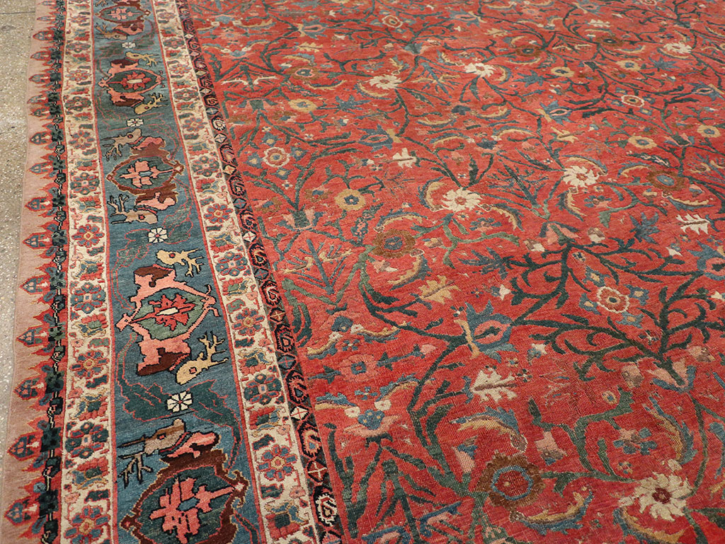 Antique Persian Bidjar Large Room Size Carpet, No.31133 - Gsblank