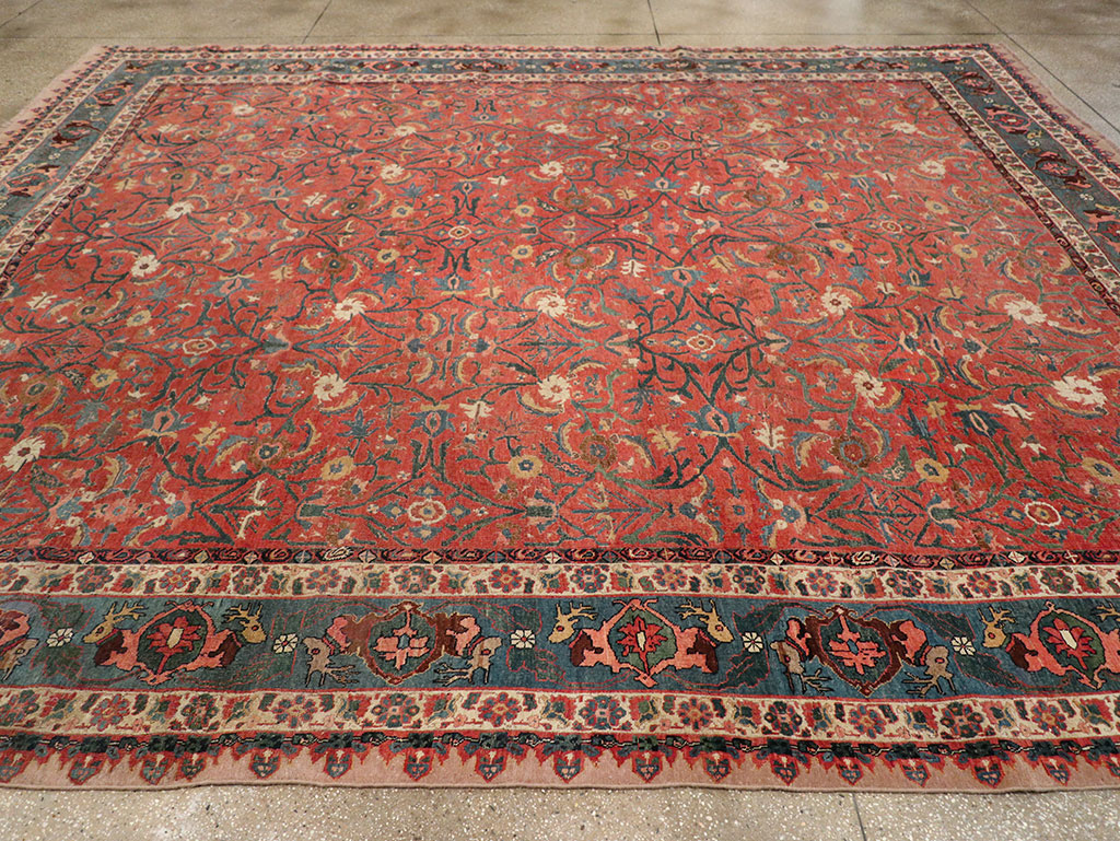 Antique Persian Bidjar Large Room Size Carpet, No.31133 - Gsblank