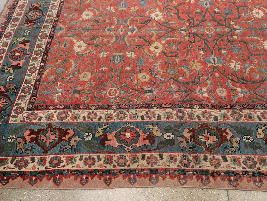 Antique Persian Bidjar Large Room Size Carpet, No.31133 - Gsblank