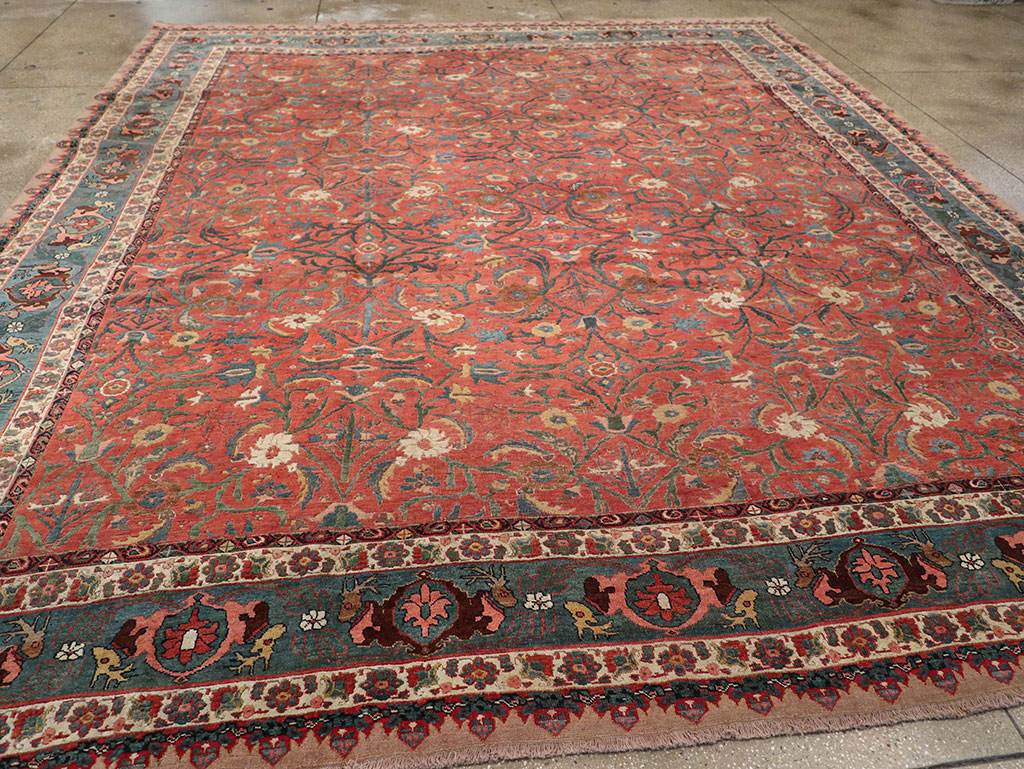 Antique Persian Bidjar Large Room Size Carpet, No.31133 - Gsblank