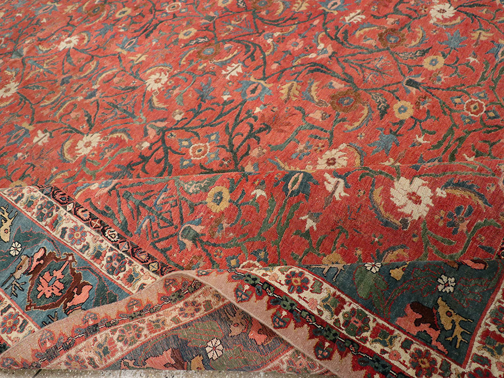 Antique Persian Bidjar Large Room Size Carpet, No.31133 - Gsblank