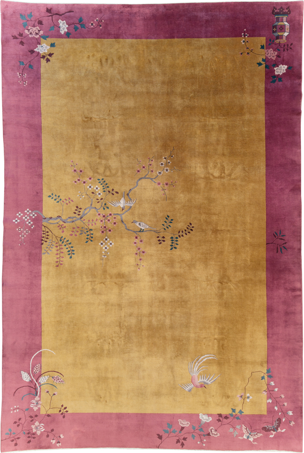 Vintage Chinese Art Deco Room Size Carpet, No.31134 - Gsblank