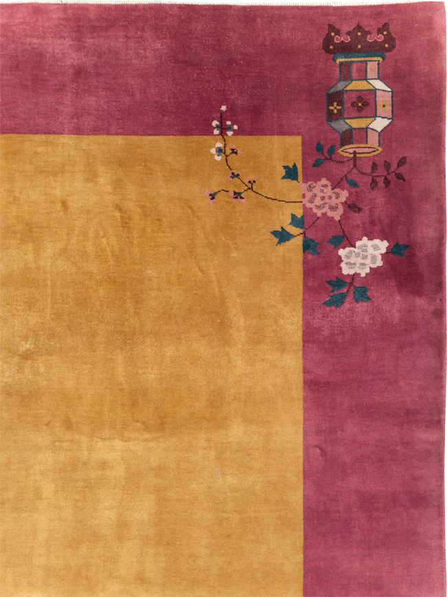 Vintage Chinese Art Deco Room Size Carpet, No.31134 - Gsblank