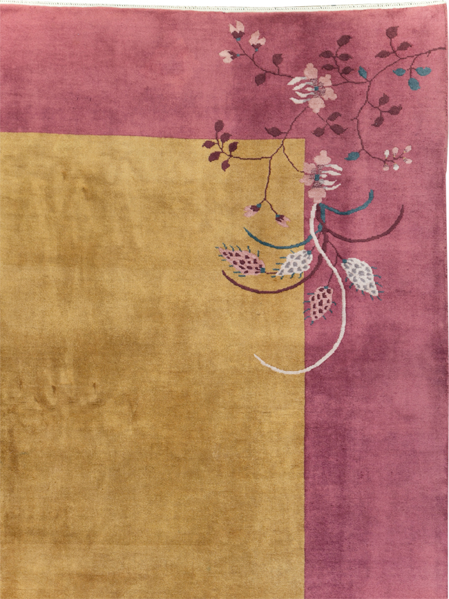 Vintage Chinese Art Deco Room Size Carpet, No.31134 - Gsblank