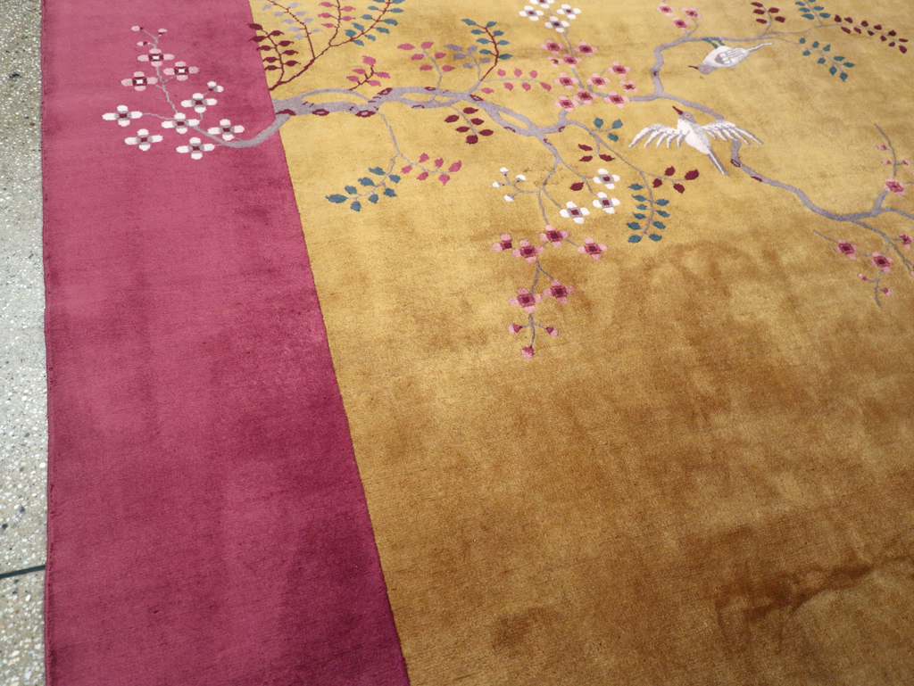 Vintage Chinese Art Deco Room Size Carpet, No.31134 - Gsblank