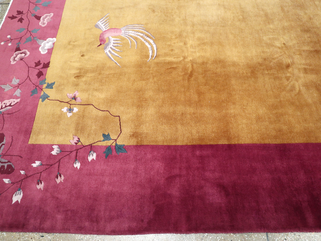 Vintage Chinese Art Deco Room Size Carpet, No.31134 - Gsblank