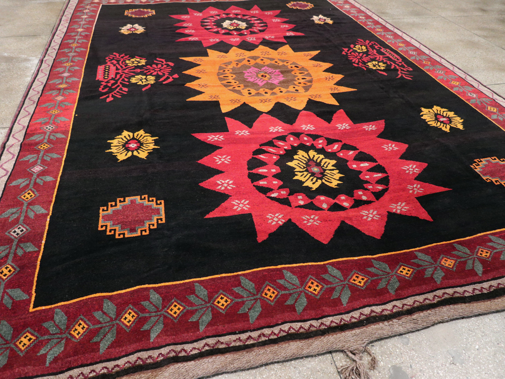 Vintage Turkish Anatolian Large Tribal Room Size Carpet, No.31139 - Gsblank