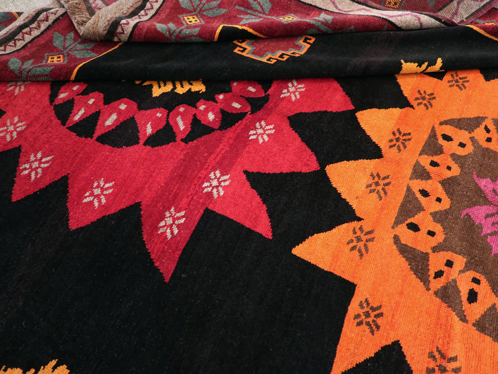 Vintage Turkish Anatolian Large Tribal Room Size Carpet, No.31139 - Gsblank