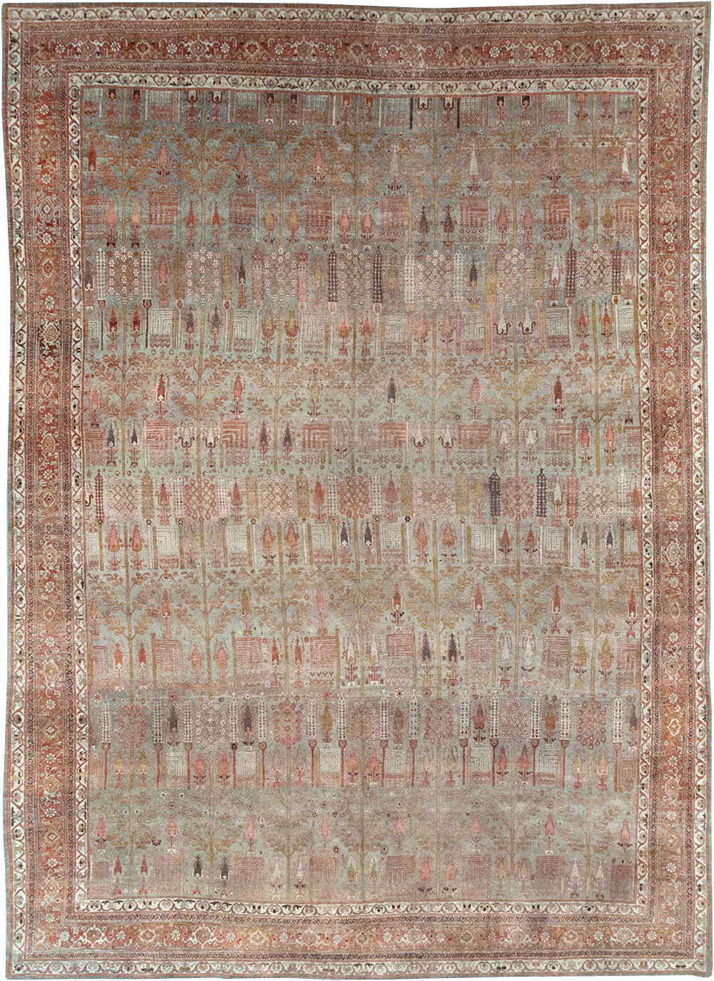Antique Persian Bidjar Large Room Size Carpet, No.31145 - Gsblank