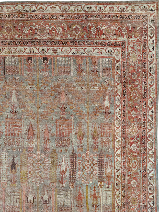 Antique Persian Bidjar Large Room Size Carpet, No.31145 - Gsblank