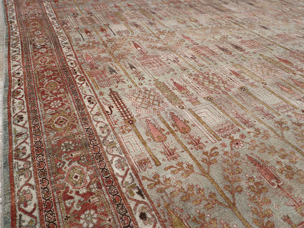 Antique Persian Bidjar Large Room Size Carpet, No.31145 - Gsblank