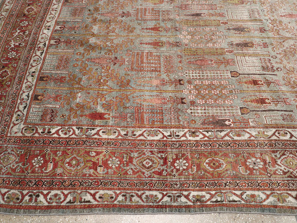 Antique Persian Bidjar Large Room Size Carpet, No.31145 - Gsblank