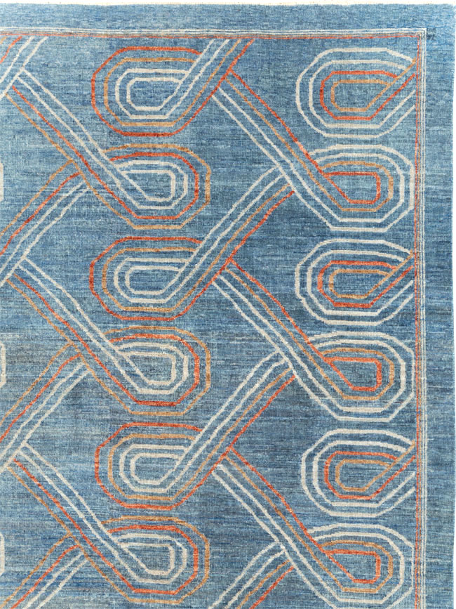 Contemporary Turkish Khotan Room Size Carpet, No.31150 - Gsblank