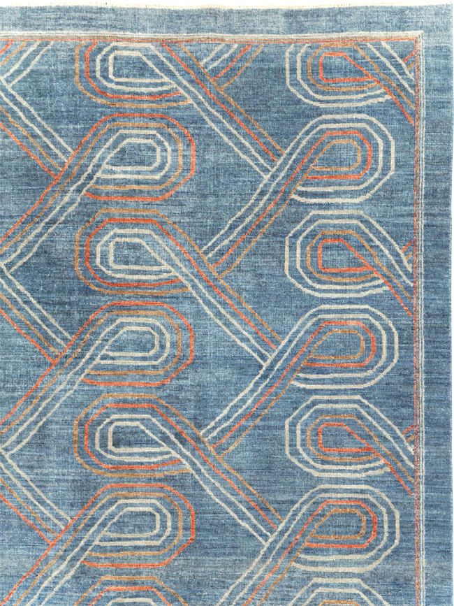 Contemporary Turkish Khotan Room Size Carpet, No.31150 - Gsblank
