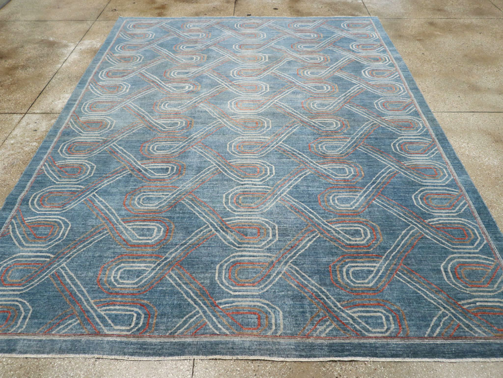 Contemporary Turkish Khotan Room Size Carpet, No.31150 - Gsblank