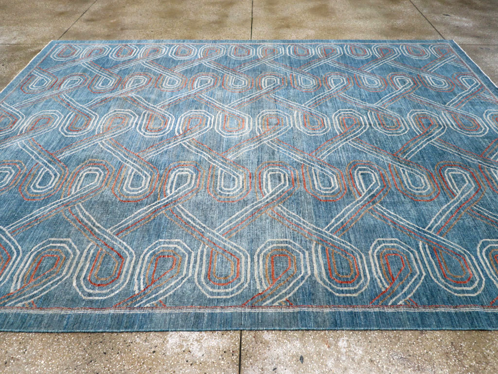 Contemporary Turkish Khotan Room Size Carpet, No.31150 - Gsblank