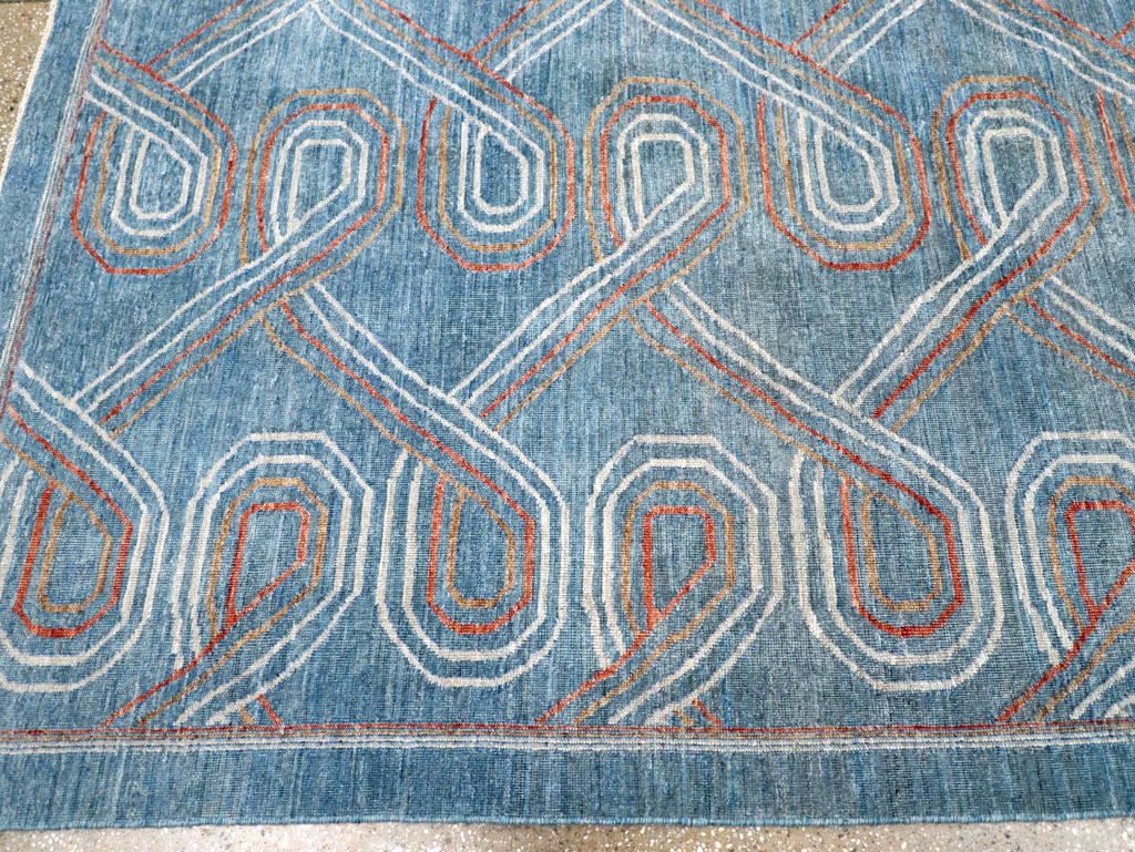 Contemporary Turkish Khotan Room Size Carpet, No.31150 - Gsblank