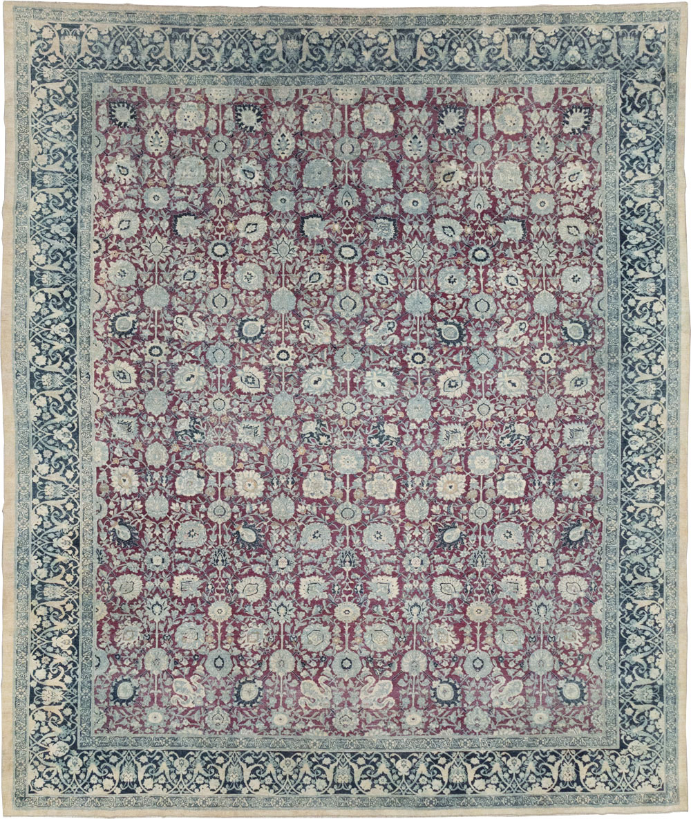 Antique Persian Tabriz Large Room Size Carpet, No.31151 - Gsblank