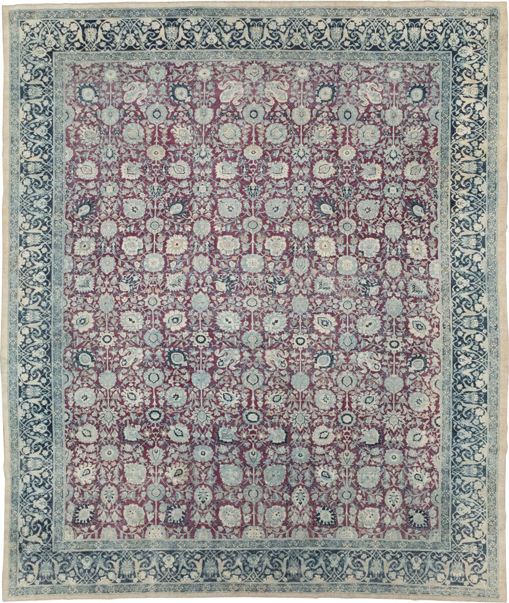 Antique Persian Tabriz Large Room Size Carpet, No.31151 - Gsblank