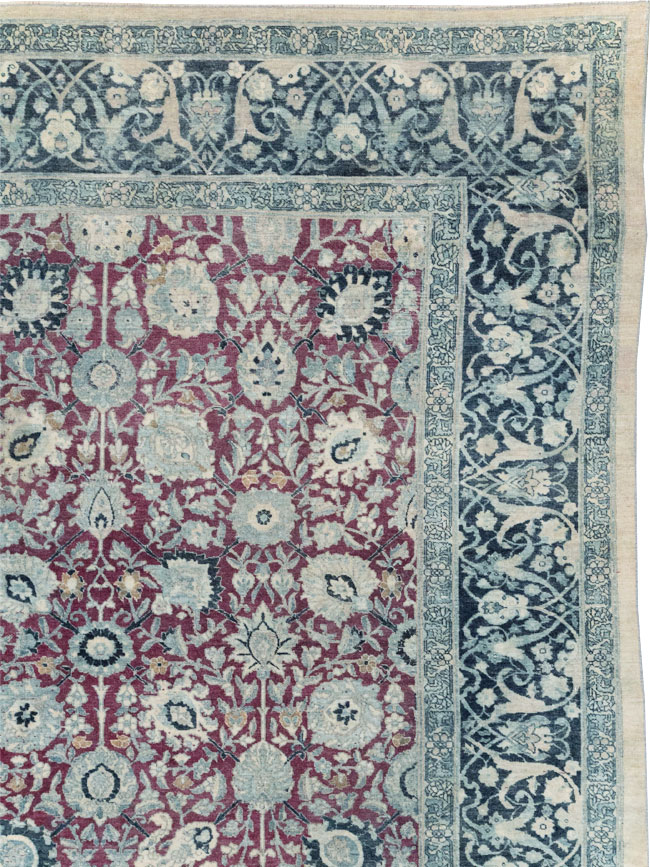 Antique Persian Tabriz Large Room Size Carpet, No.31151 - Gsblank