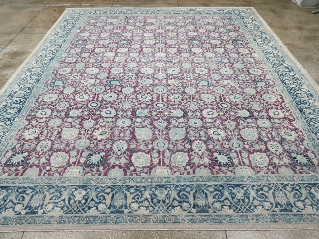 Antique Persian Tabriz Large Room Size Carpet, No.31151 - Gsblank
