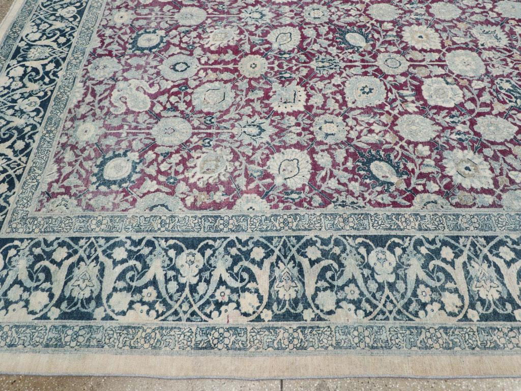 Antique Persian Tabriz Large Room Size Carpet, No.31151 - Gsblank