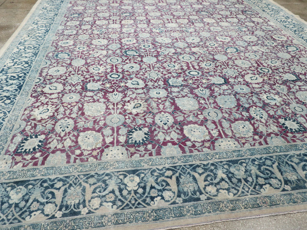 Antique Persian Tabriz Large Room Size Carpet, No.31151 - Gsblank