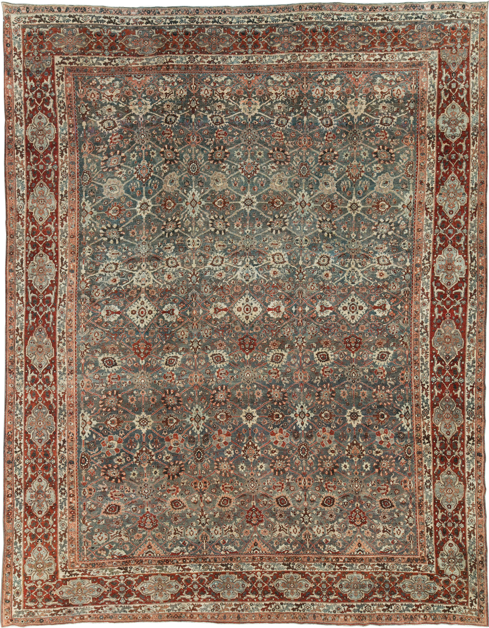 Antique Persian Bidjar Room Size Carpet, No.31162 - Gsblank
