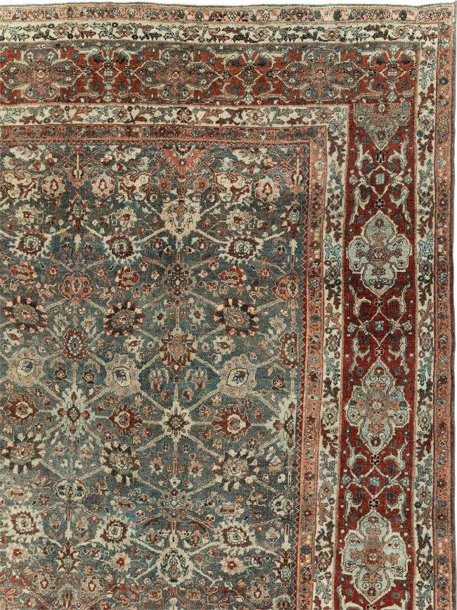 Antique Persian Bidjar Room Size Carpet, No.31162 - Gsblank