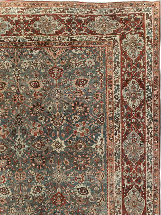 Antique Persian Bidjar Room Size Carpet, No.31162 - Gsblank
