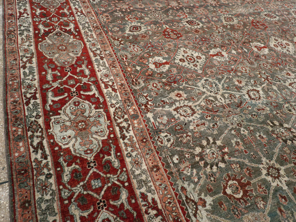 Antique Persian Bidjar Room Size Carpet, No.31162 - Gsblank