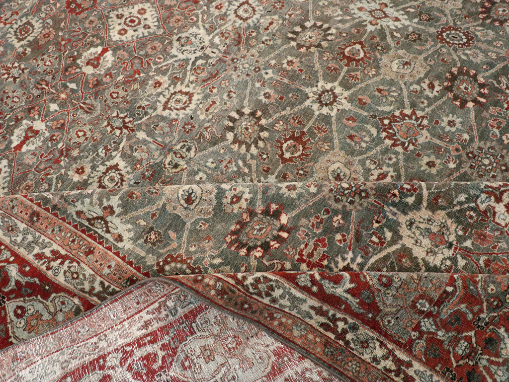 Antique Persian Bidjar Room Size Carpet, No.31162 - Gsblank