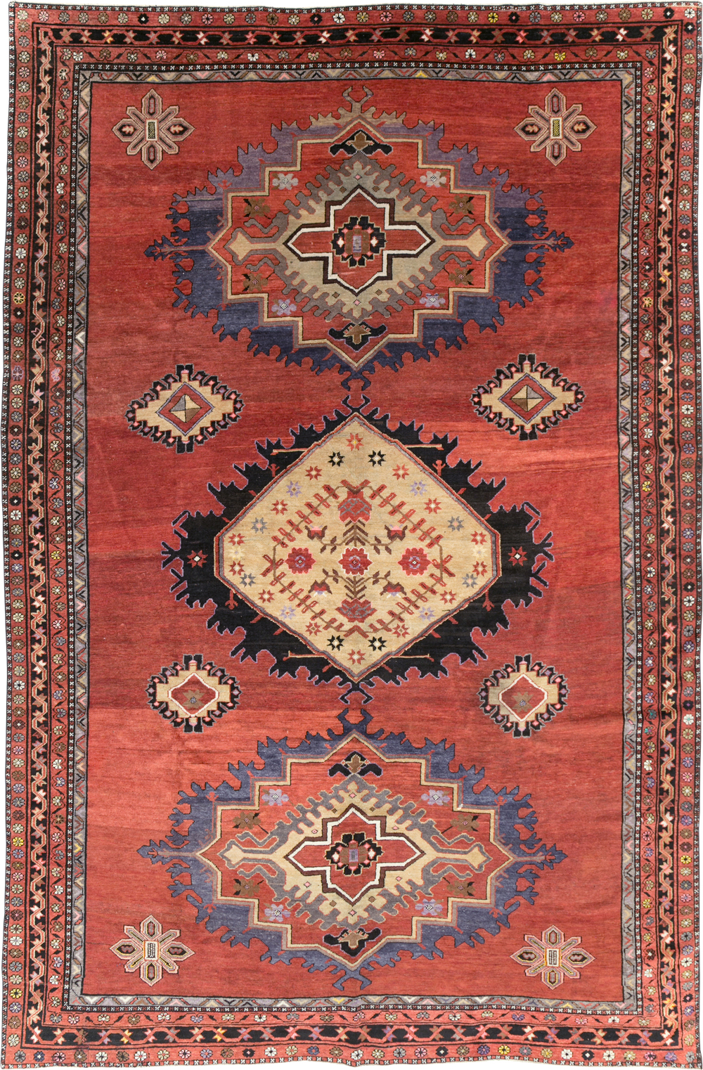 Vintage Turkish Anatolian Room Size Carpet, No.31166 - Gsblank