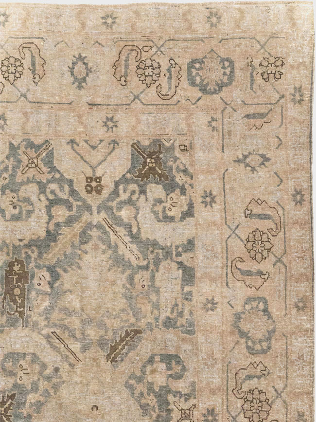 Antique Persian Tabriz Small Room Size Carpet, No.31167 - Gsblank