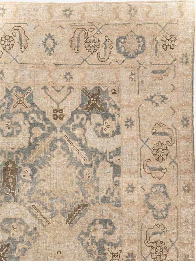 Antique Persian Tabriz Small Room Size Carpet, No.31167 - Gsblank