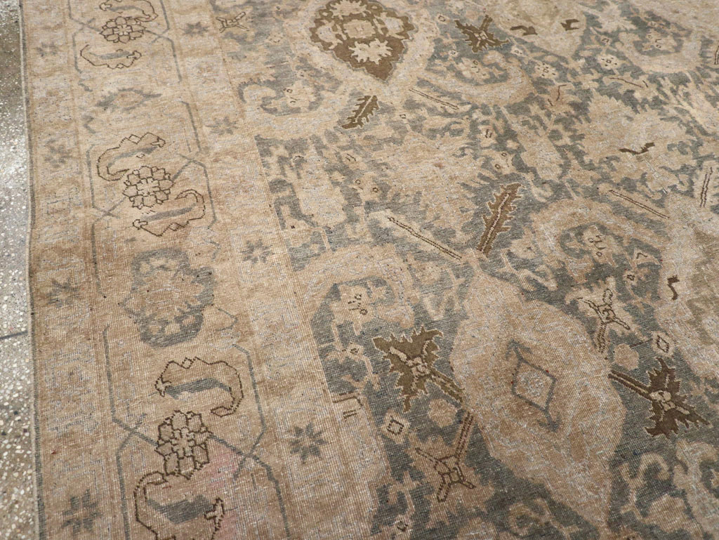 Antique Persian Tabriz Small Room Size Carpet, No.31167 - Gsblank