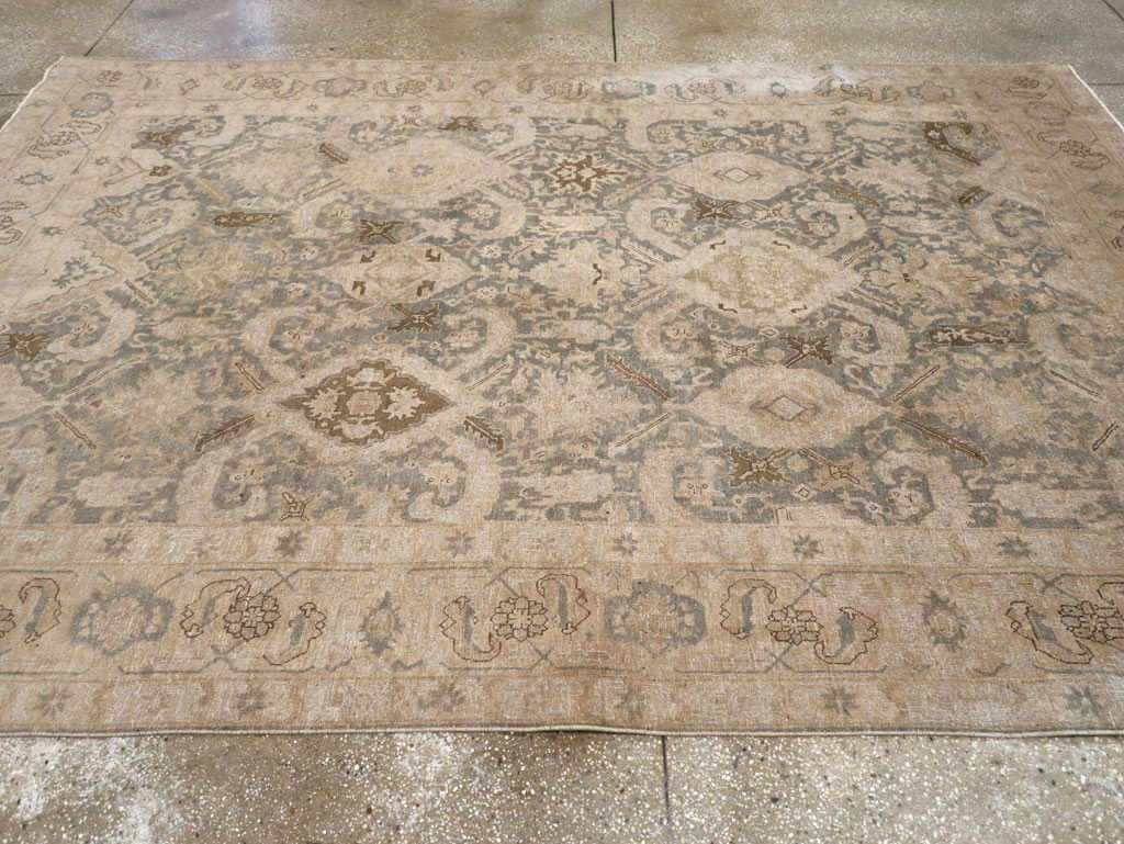 Antique Persian Tabriz Small Room Size Carpet, No.31167 - Gsblank