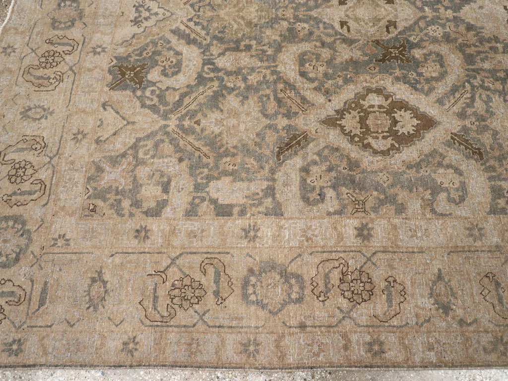 Antique Persian Tabriz Small Room Size Carpet, No.31167 - Gsblank
