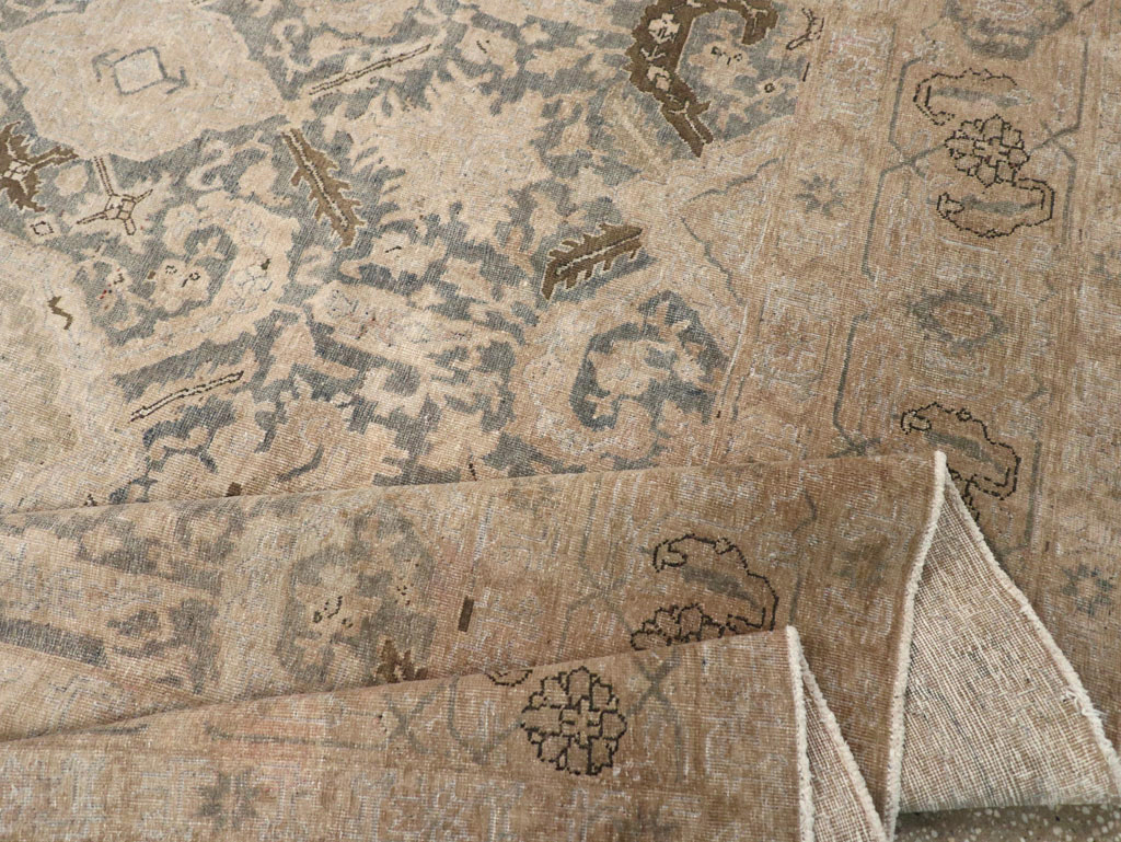 Antique Persian Tabriz Small Room Size Carpet, No.31167 - Gsblank