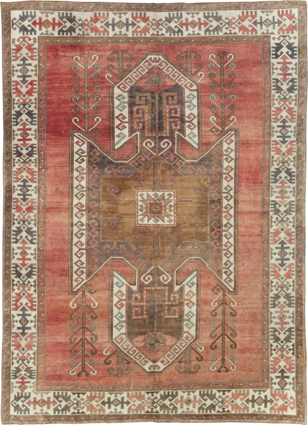 Vintage Turkish Anatolian Small Room Size Carpet, No.31168 - Gsblank