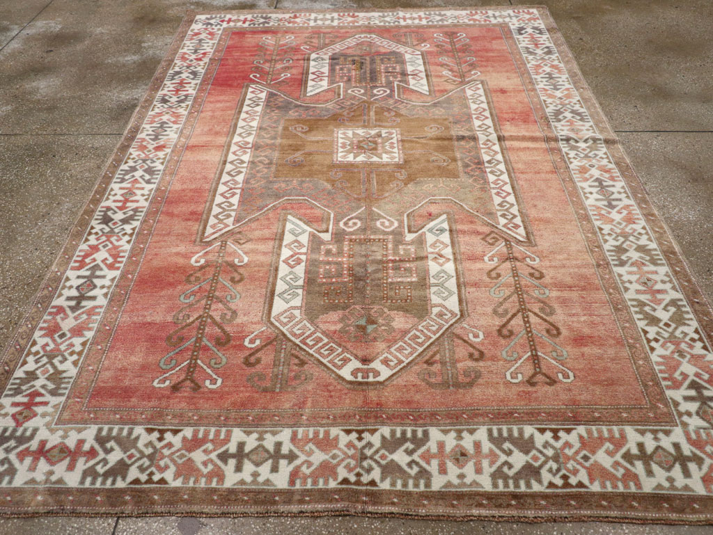 Vintage Turkish Anatolian Small Room Size Carpet, No.31168 - Gsblank