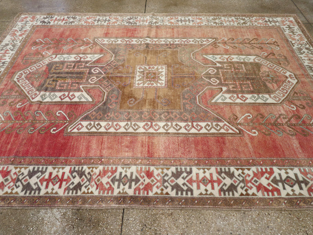 Vintage Turkish Anatolian Small Room Size Carpet, No.31168 - Gsblank